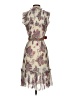 Unsubscribed Paisley Ivory Tan Cocktail Dress Size 2 - photo 2