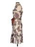 Unsubscribed Paisley Ivory Tan Cocktail Dress Size 2 - photo 5