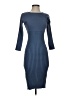 Lattelier Solid Blue Cocktail Dress Size XXS (estimated) - photo 1