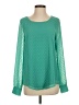 Tinley Road 100% Polyester Green Long Sleeve Blouse Size XS - photo 1