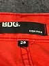 BDG Solid Orange Denim Shorts Size 28 waist - photo 3