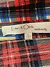 Eden & Olivia 100% Polyester Plaid Blue Long Sleeve Blouse Size XL - photo 7