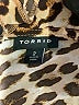 Torrid 100% Polyester Animal Print Brown Long Sleeve Blouse Size 2X Plus (2) - photo 7