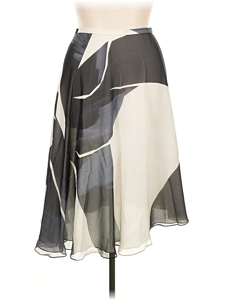 Pre-owned Linda Allard Ellen Tracy Formal Skirt In Ivory