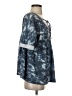 Dress Up Blue 3/4 Sleeve Blouse Size S - photo 4