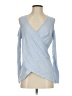 Boston Proper Blue Long Sleeve Top Size S - photo 1
