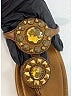 Miu Miu Brown Leather Gem Accent Sandals Size EU 35 - photo 3