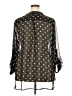 Pleione 100% Polyester Polka Dots Black 3/4 Sleeve Blouse Size 2X - photo 2