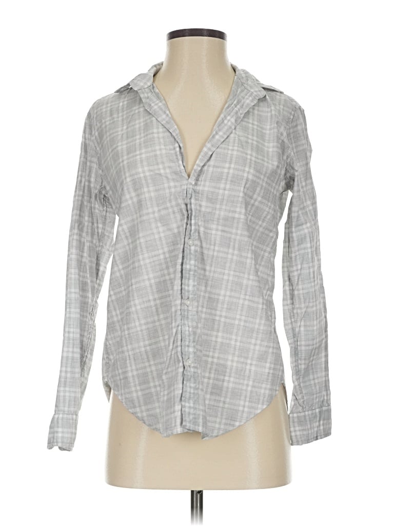 Pre-owned Frank & Eileen Long Sleeve Button Down Shirt In Gray