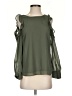 Bebe 100% Polyester Green 3/4 Sleeve Blouse Size XS - photo 1