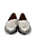 M. Gemi 100% Leather Houndstooth Black Flats Size EU 40 - photo 2