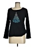 Karen Scott 100% Cotton Black Pullover Sweater Size M - photo 1