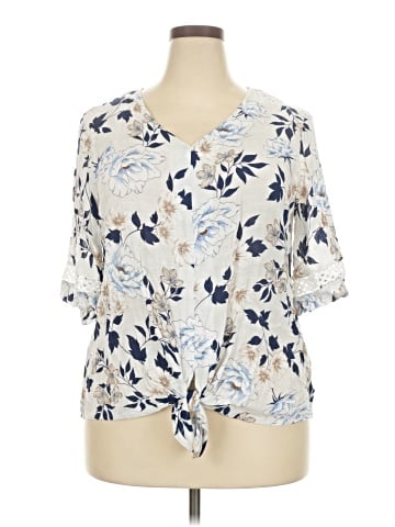AB Studio Short Sleeve Blouse (view 1)