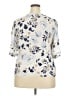 AB Studio 100% Rayon Ivory Short Sleeve Blouse Size XXL - photo 2