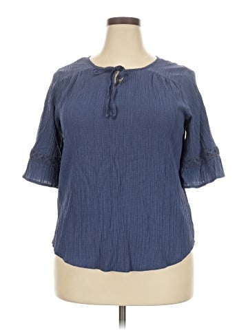 AB Studio 3/4 Sleeve Blouse (view 1)