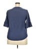 AB Studio Blue 3/4 Sleeve Blouse Size XXL - photo 2