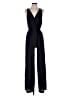 Bebe 100% Polyester Solid Black Jumpsuit Size 2 - photo 1