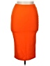 Shein Solid Orange Casual Skirt Size M - photo 1