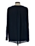 Ann Taylor LOFT 100% Rayon Blue Long Sleeve Top Size L - photo 2