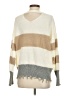 Moon & Madison 100% Acrylic Color Block Ivory Pullover Sweater Size S - photo 2