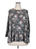 Cameo Appearance Floral Gray 3/4 Sleeve T-Shirt Size 2X - photo 1