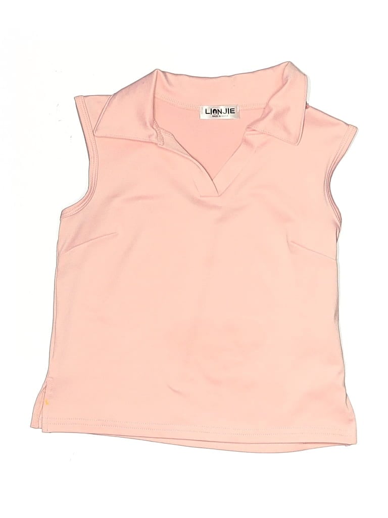 Pre-owned Assorted Brands Kids' Sleeveless Polo Shirt In Pink