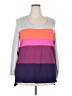 Lane Bryant Color Block Purple Pullover Sweater Size 18 - 20 Plus - photo 1