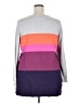 Lane Bryant Color Block Purple Pullover Sweater Size 18 - 20 Plus - photo 2