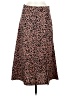 Shein 100% Polyester Animal Print Brown Casual Skirt Size 6 - photo 1