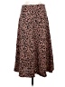Shein 100% Polyester Animal Print Brown Casual Skirt Size 6 - photo 2