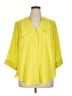 Torrid Yellow 3/4 Sleeve Blouse Size 1X Plus (1) - photo 1