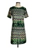 OVI 100% Polyester Print Green Casual Dress Size S - photo 1