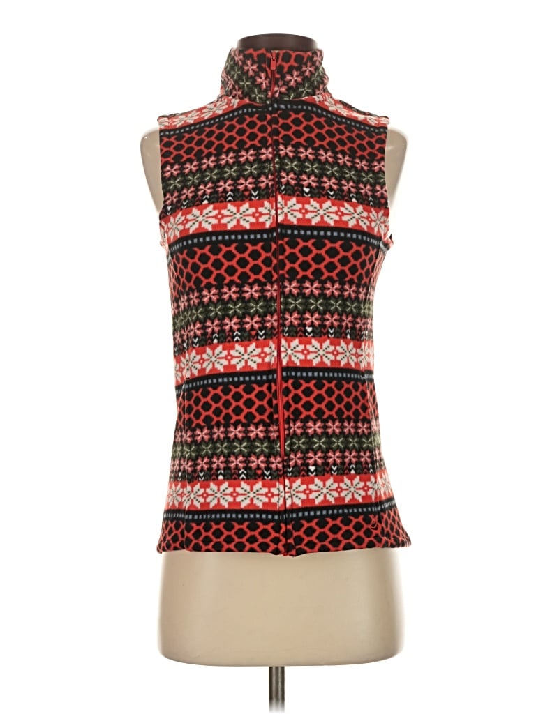 Pre-owned Cuddl Duds Sweater Vest In Red