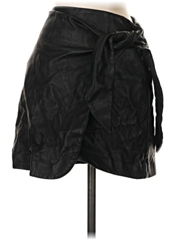 Topshop Faux Leather Skirt (view 2)