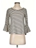 Deletta 100% Polyester Ivory 3/4 Sleeve Top Size XS - photo 1