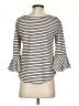 Deletta 100% Polyester Ivory 3/4 Sleeve Top Size XS - photo 2