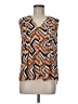 DR2 100% Polyester Orange Sleeveless Blouse Size M - photo 1