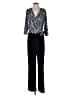 Boston Proper Animal Print Black Jumpsuit Size M - photo 1