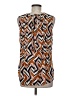 DR2 100% Polyester Orange Sleeveless Blouse Size M - photo 2