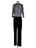 Boston Proper Animal Print Black Jumpsuit Size M - photo 2