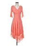 Rabbit Rabbit Rabbit Designs Orange Cocktail Dress Size 4 (petite) - photo 1