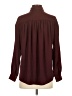 Express Solid Burgundy Long Sleeve Button-Down Shirt Size XXS - photo 2