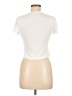 Shein Ivory Short Sleeve Turtleneck Size M - photo 2