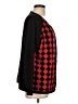 Leslie Fay Argyle Red Cardigan Size L (estimated) - photo 4