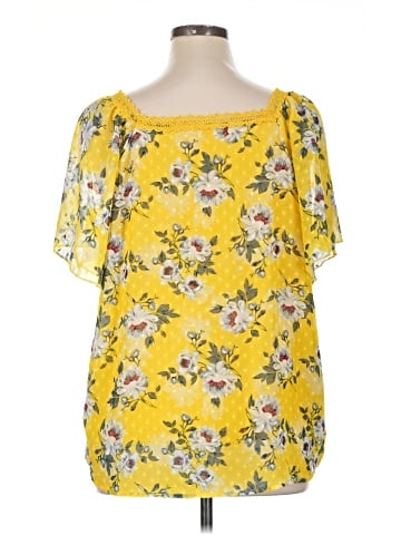 retrology Short Sleeve Blouse (view 2)