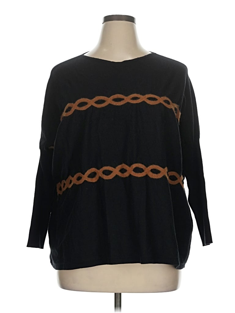 Pre-owned Assorted Brands Pullover Sweater In Black