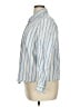 Blair 100% Cotton Stripes Blue Long Sleeve Button-Down Shirt Size XL (petite) - photo 5