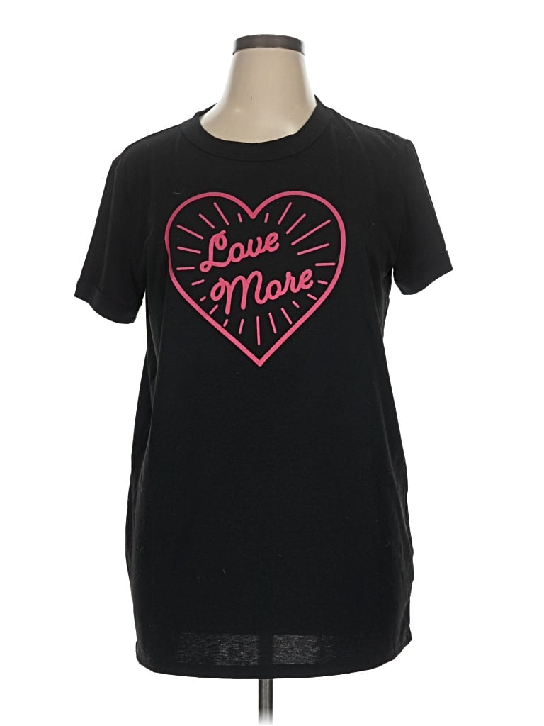 Pre-owned Lularoe Short Sleeve T-shirt In Black