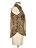 Wet Seal 100% Polyester Animal Print Brown Sleeveless Blouse Size XS - photo 4