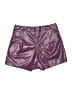 Shein Metallic Purple Shorts Size 4 - photo 2